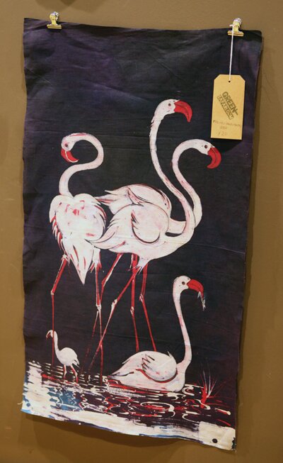 Flamingo wall hanging