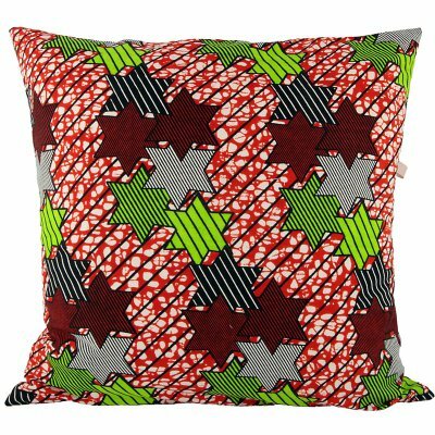 Preview image for African print cushion - Stars & Stripes 