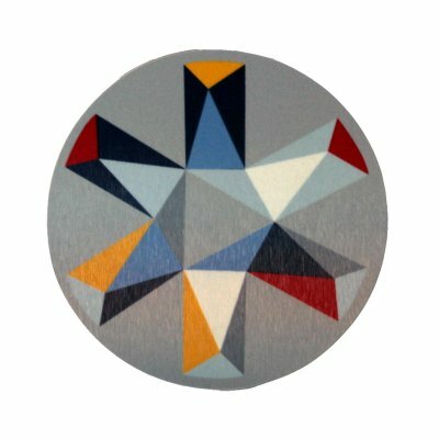 Preview image for Drinks Coasters - geometric design - grey 