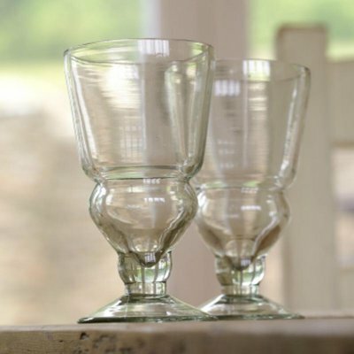 Green wine glasses 