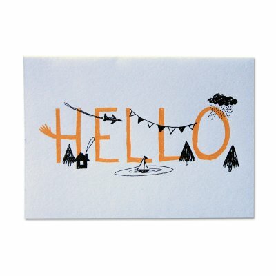 Preview image for Illustrated card - Hello 