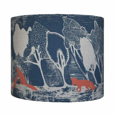 Preview image for Handmade Lamp Shades - Charcoal Night, Rust Fox 