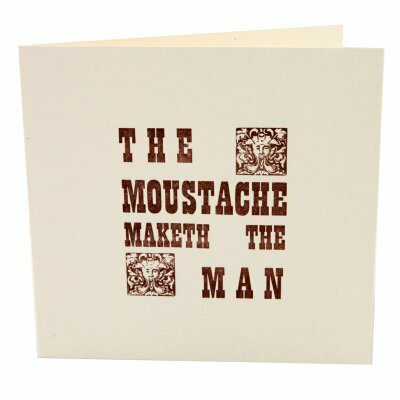 Preview image for Moustache Maketh the Man Greeting Card 